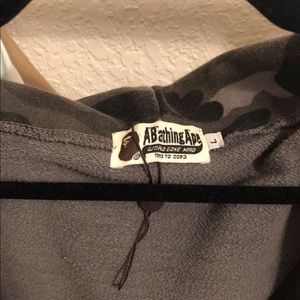 Bape jacket gray camo